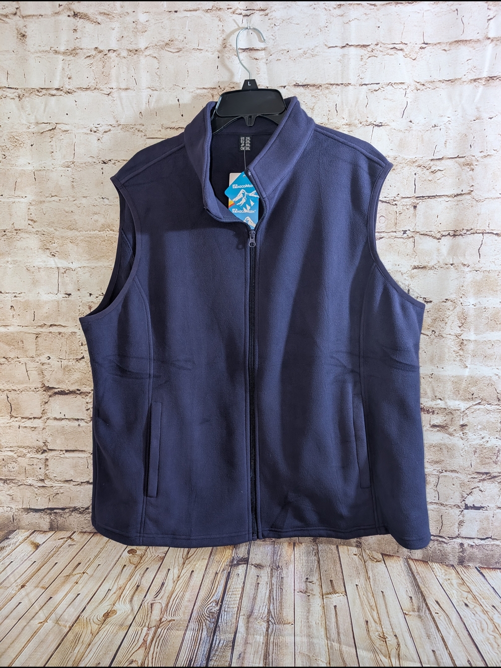~Zippered Sweater Vest Plus 2XL New FleeceBrand new Purple